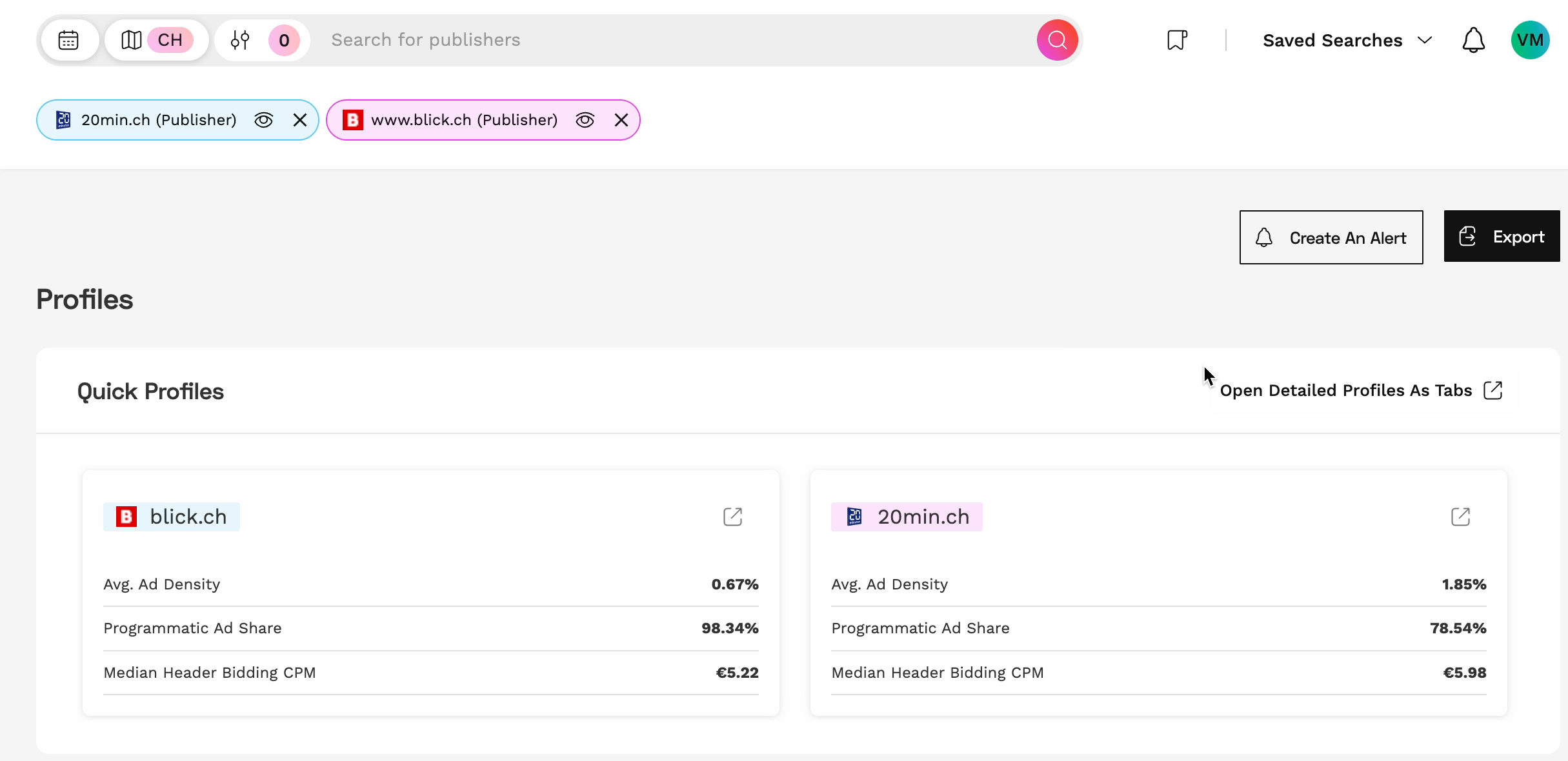 publisher profile