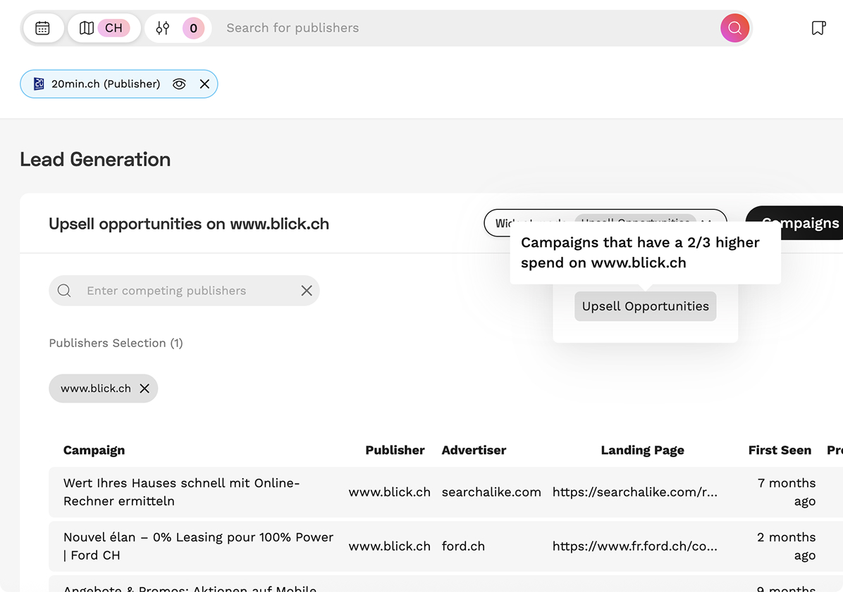upsell opportunities